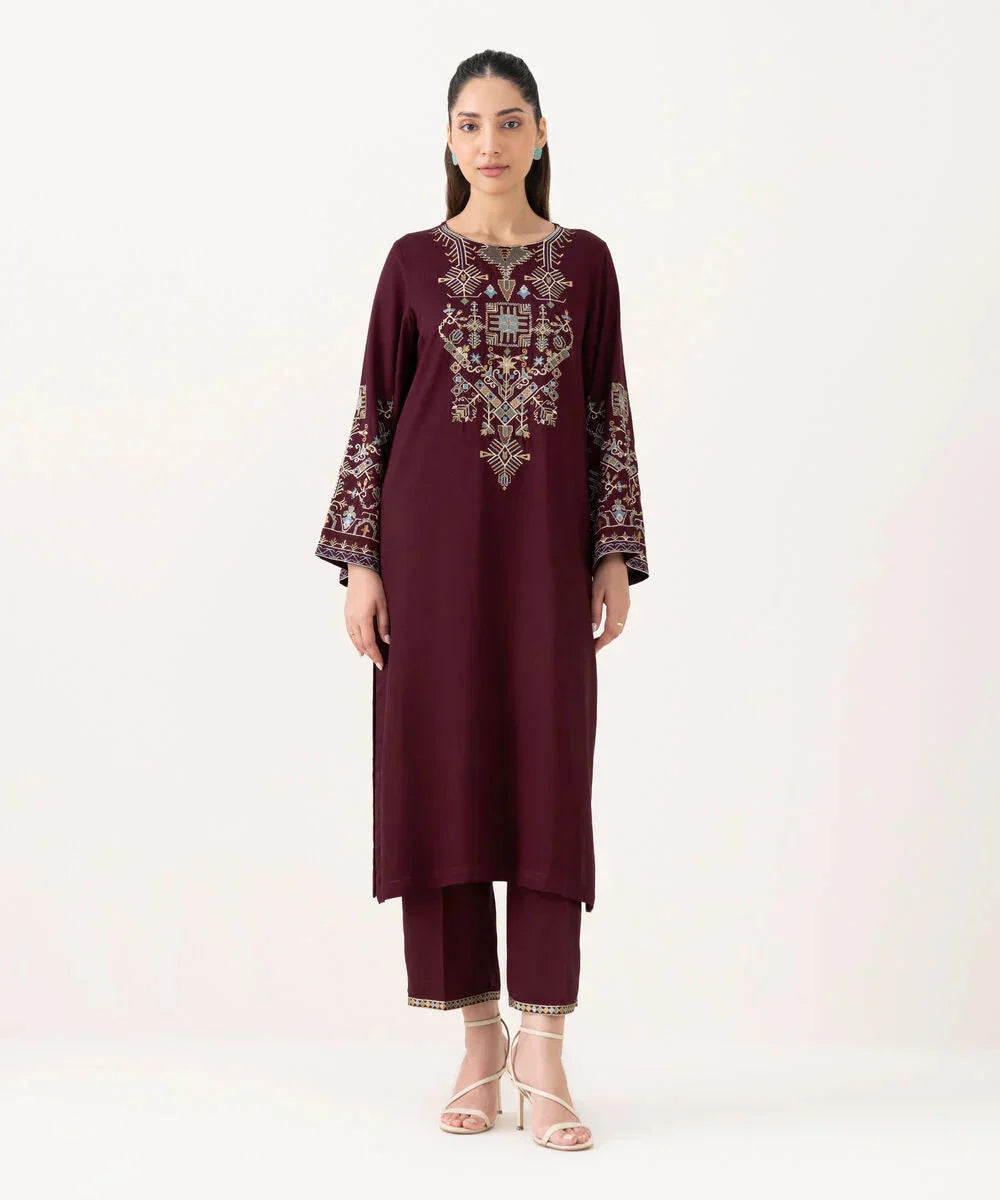 AYZA MAROON 2PCS royal lifestyle collections