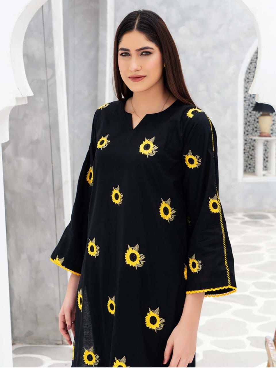 Black Sunflower Coord set royal lifestyle collections