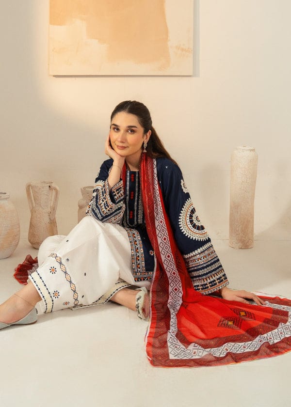 Rangraze Embroidered 3pc royal lifestyle collections