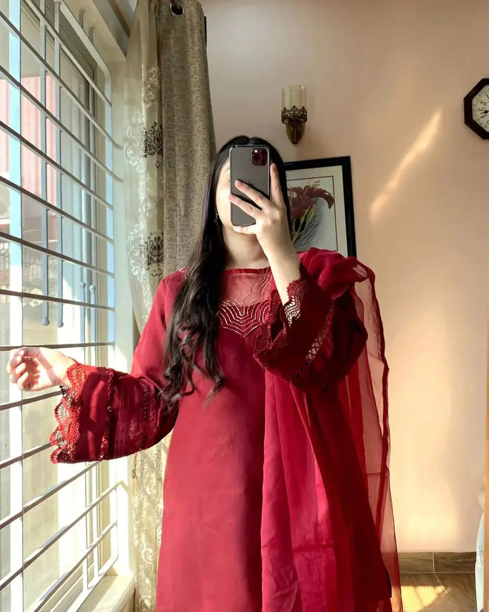 RUby Embroidered Lawn 3pc royal lifestyle collections