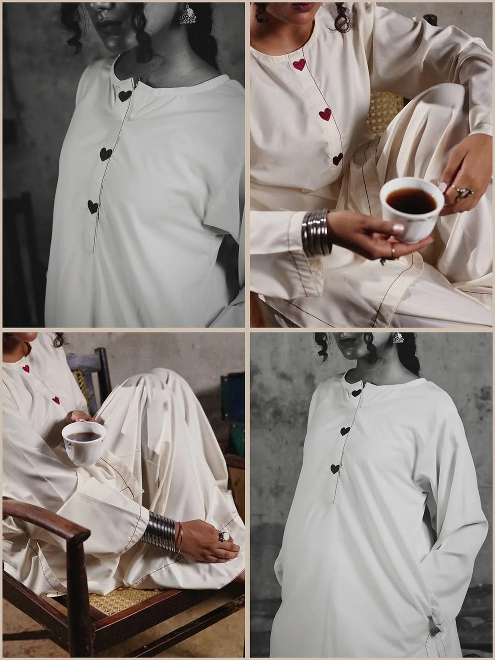 Noor Emb 2PC Farshi Shalwar set royal lifestyle collections