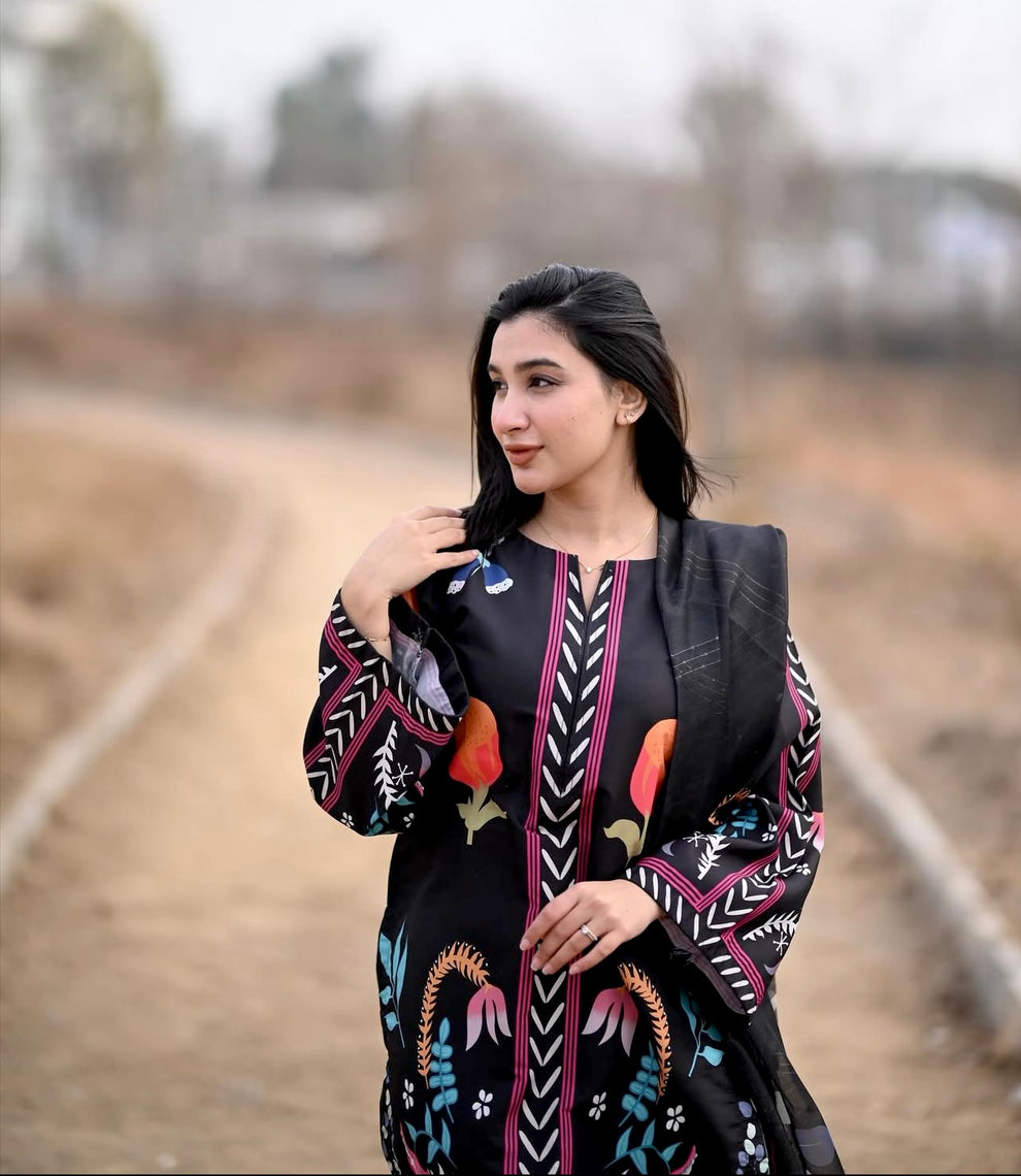 Rukhsar Three-Piece Dress royal lifestyle collections