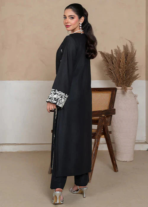 Royal Black Margarita Embroidered 2pcs Royal Lifestyle Collections