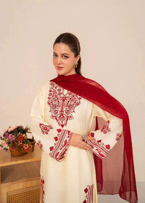 Royal Laal Bahar Embroidered 3PC royal lifestyle collections