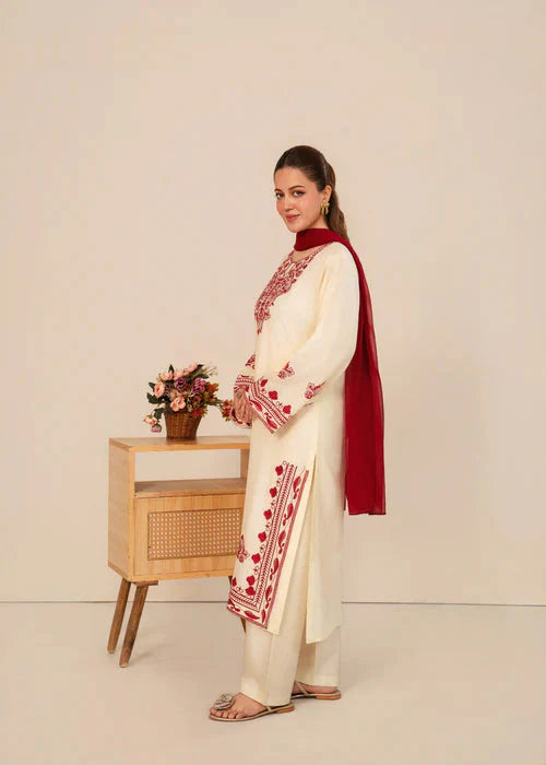 Royal Laal Bahar Embroidered 3PC royal lifestyle collections