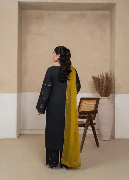 Royal Olive Embroidered 3pcs Royal Lifestyle Collections