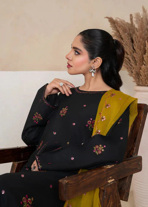 Royal Olive Embroidered 3pcs Royal Lifestyle Collections