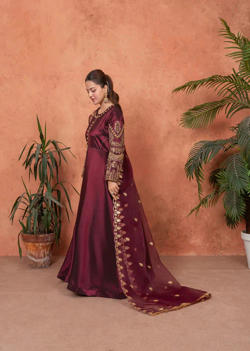 Royal Zuri Maroon Premium 3PC royal lifestyle collections